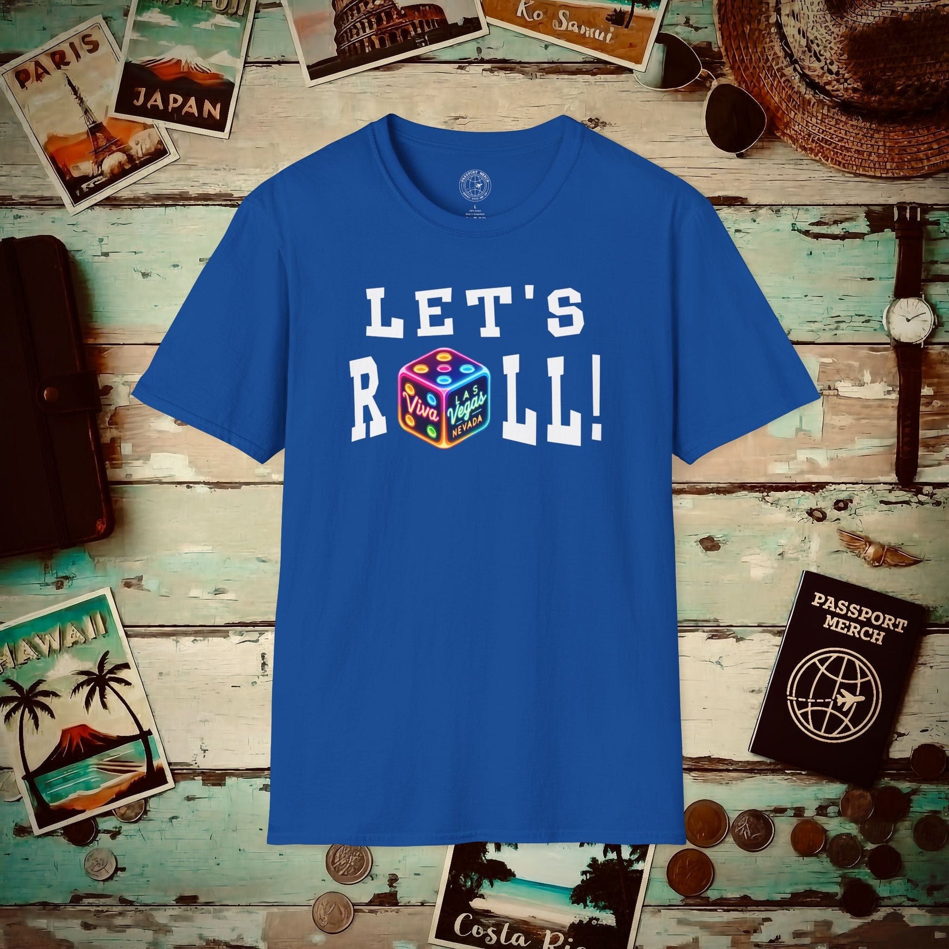 Let's Roll! Las Vegas, Nevada T-Shirt Royal / S
