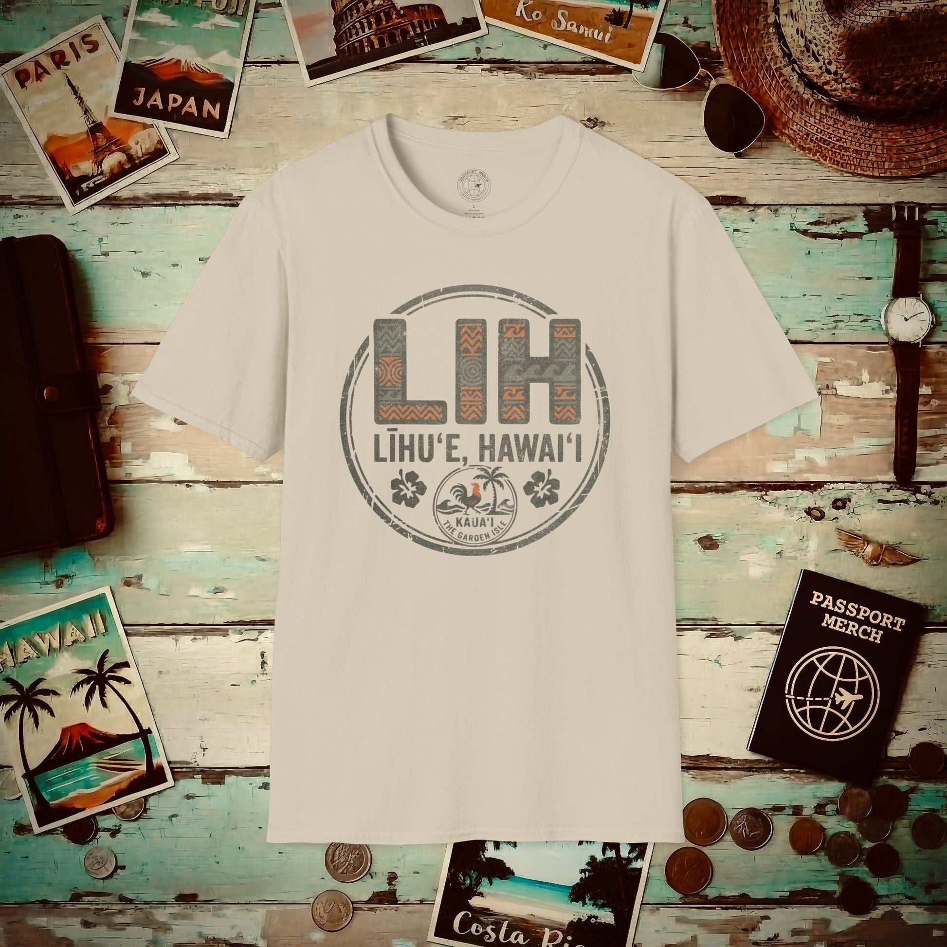 LIH, Lihue, Hawaii Vintage Airport Code T-Shirt Sand / S