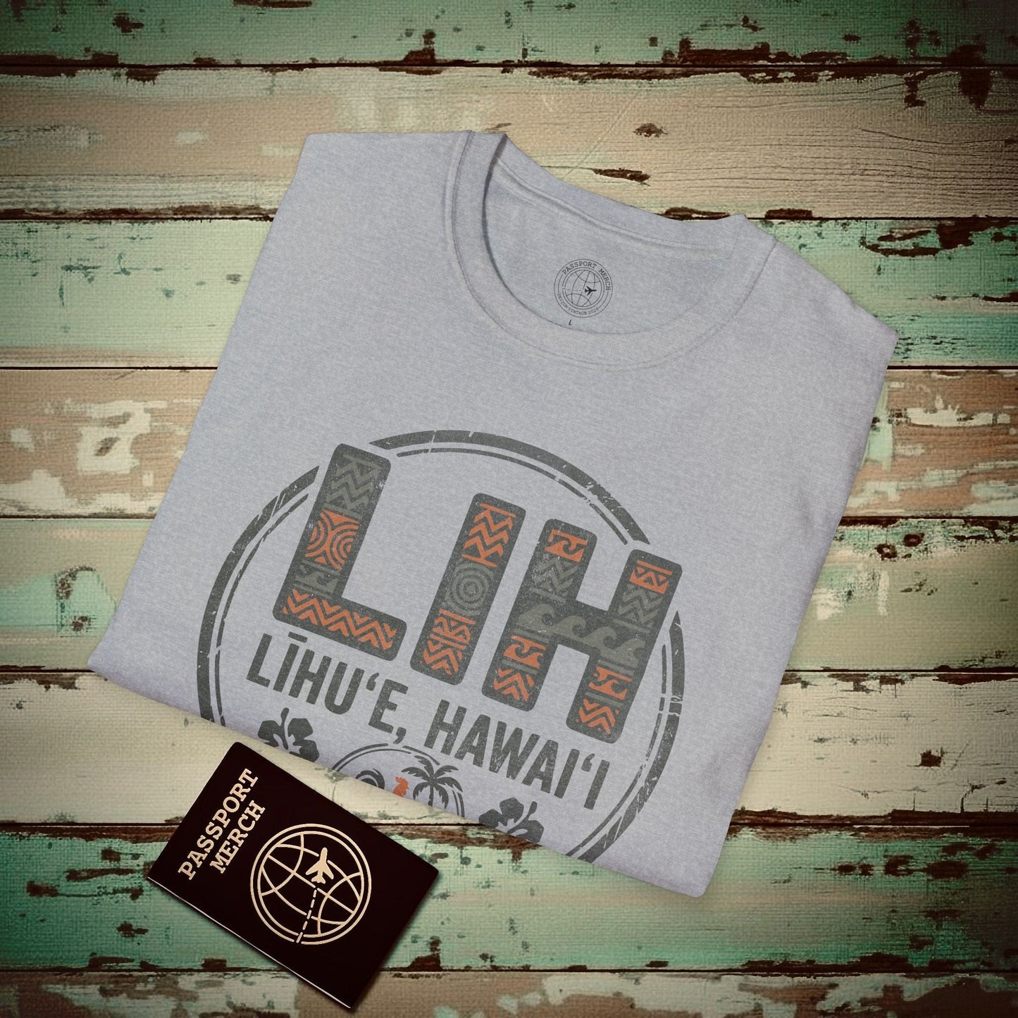 LIH, Lihue, Hawaii Vintage Airport Code T-Shirt Sport Grey / S