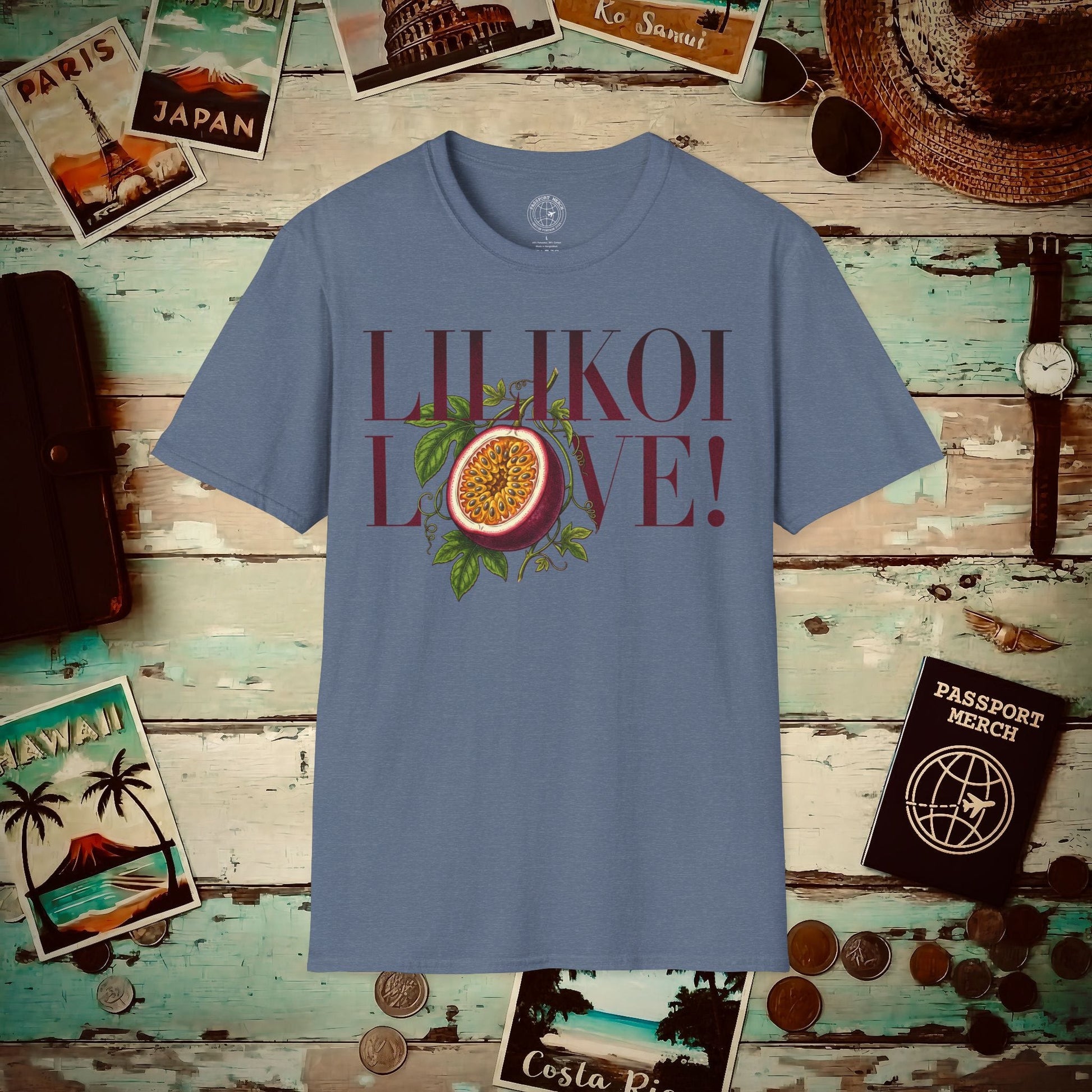 Lilikoi Love! Hawaii T-Shirt Heather Indigo / S