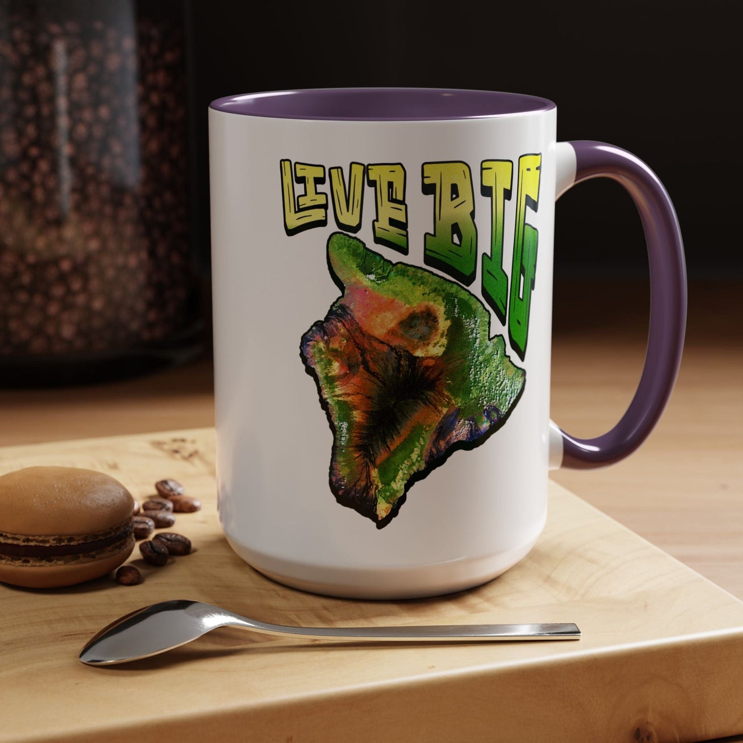 Live BIG (Island), Hawaii 15oz Mug Purple / 15oz