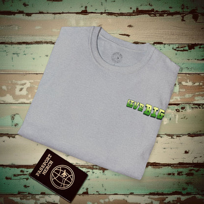 Live BIG (Island), Hawaii, Back Print T-Shirt Sport Grey / S
