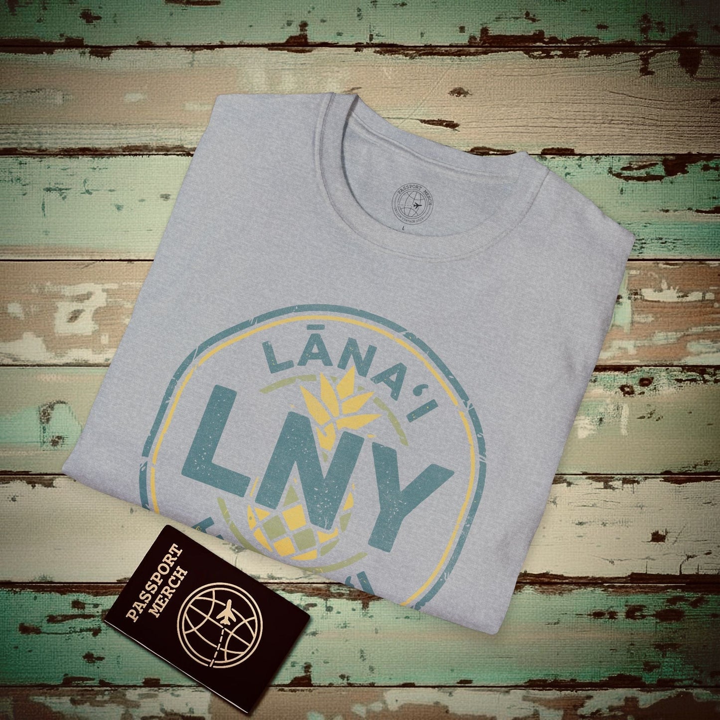 LNY, Lanai, Hawaii Vintage Airport Code T-Shirt Sport Grey / S