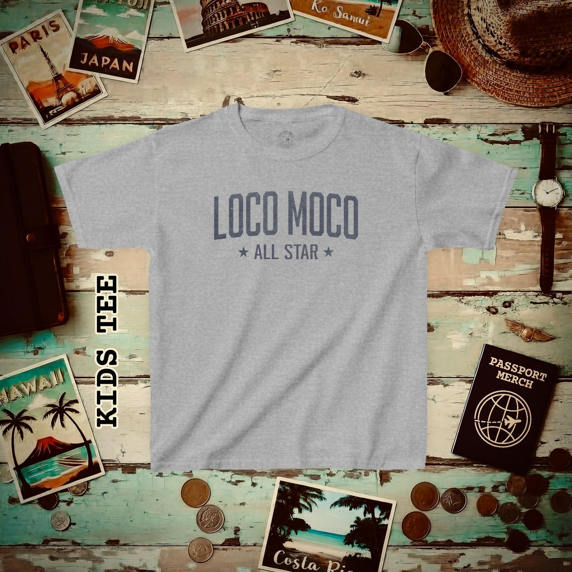 Loco Moco All Star, Hawaii Kids Tee XS / Sport Grey