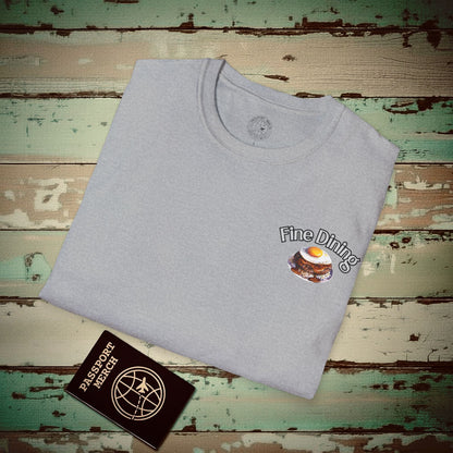 Loco Moco Fine Dining Hawaiian Style, Back Print T-Shirt Sport Grey / S
