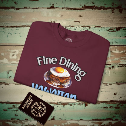 Loco Moco Fine Dining Hawaiian Style Crewneck Maroon / S