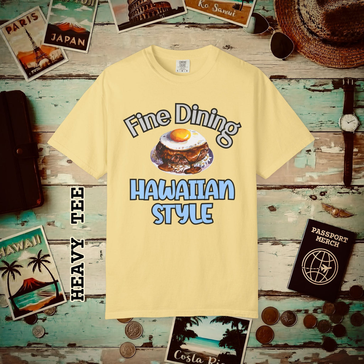 Loco Moco Fine Dining Hawaiian Style Heavy Tee Butter / S