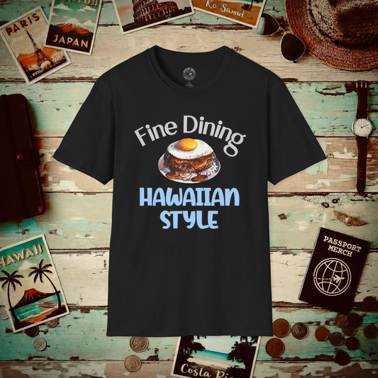 Loco Moco Fine Dining Hawaiian Style T-Shirt Black / S