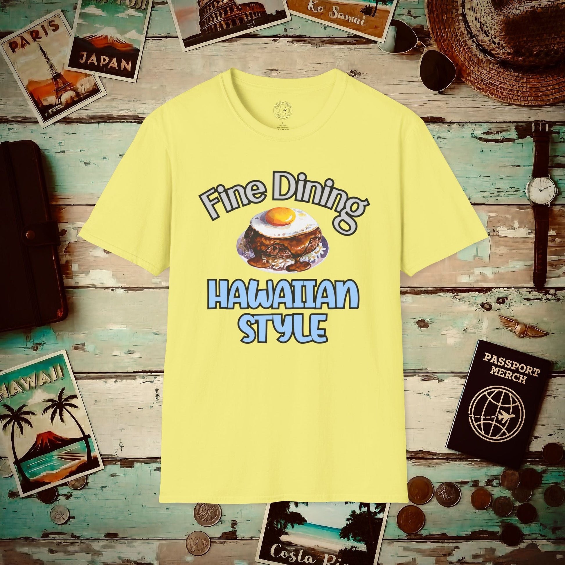 Loco Moco Fine Dining Hawaiian Style T-Shirt Cornsilk / S
