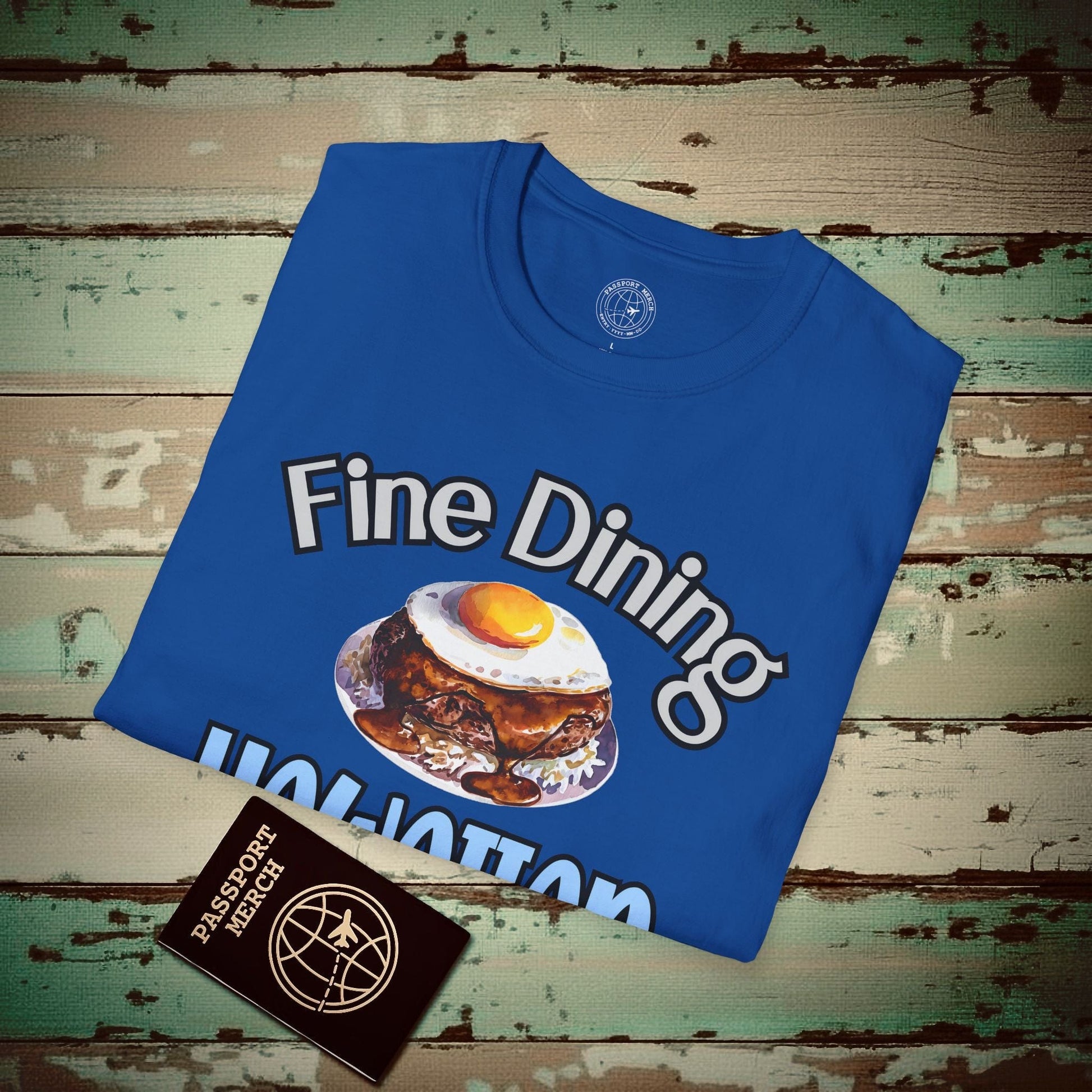 Loco Moco Fine Dining Hawaiian Style T-Shirt Royal / S