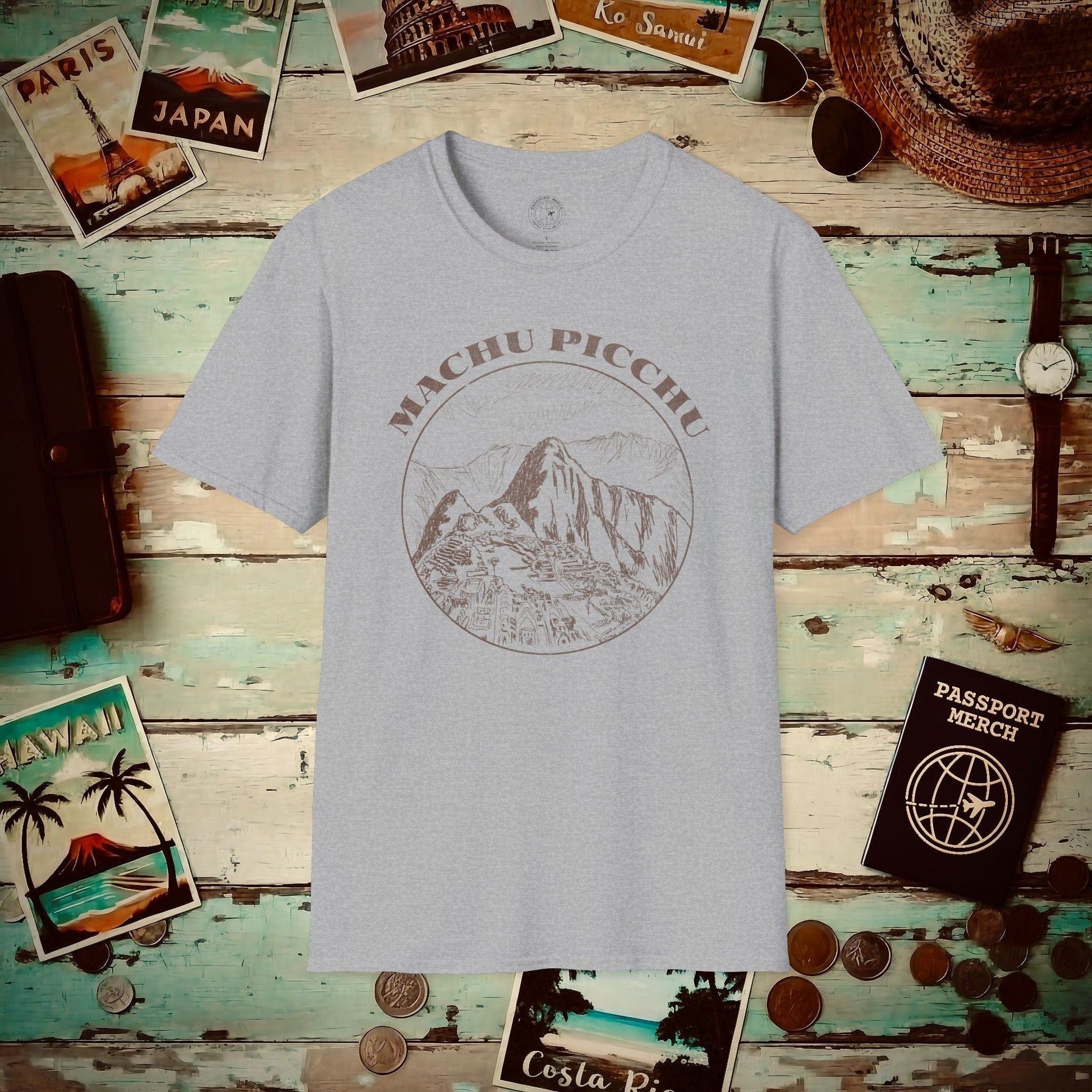 Lost City of Machu Picchu Peru T-Shirt Sport Grey / S