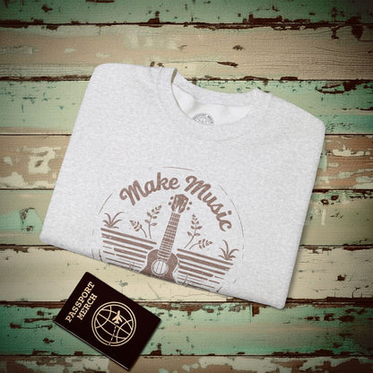 Make Music Hawaiian Style Crewneck Ash / S