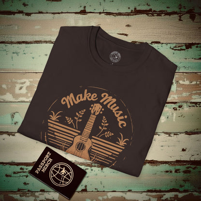 Make Music Hawaiian Style T-Shirt Dark Chocolate / S