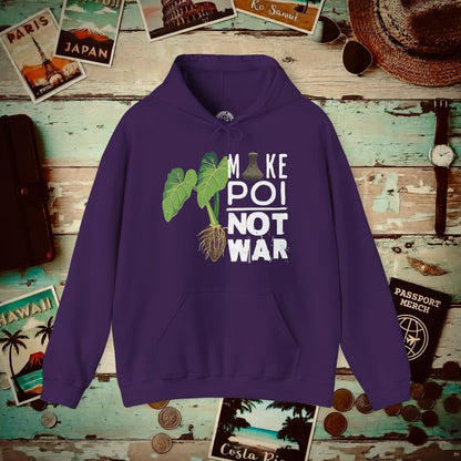Make Poi Not War, Hawaii Hoodie Purple / S