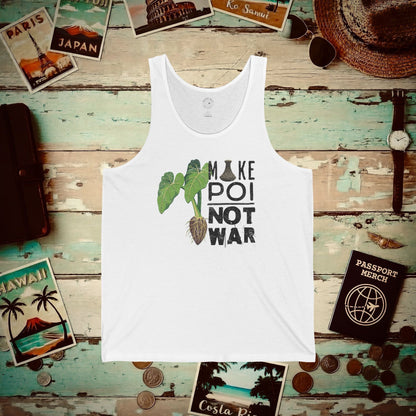 Make Poi Not War, Hawaii Tank Top White / XS