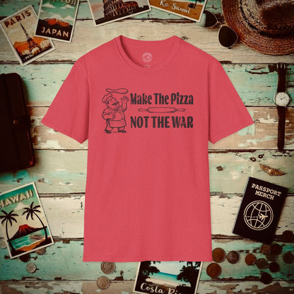 Make the Pizza, Not the War, Italy T-Shirt Heather Red / S
