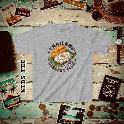 Mango Sticky Rice (Dessert Club), Thailand Kids Tee Sport Grey / XS