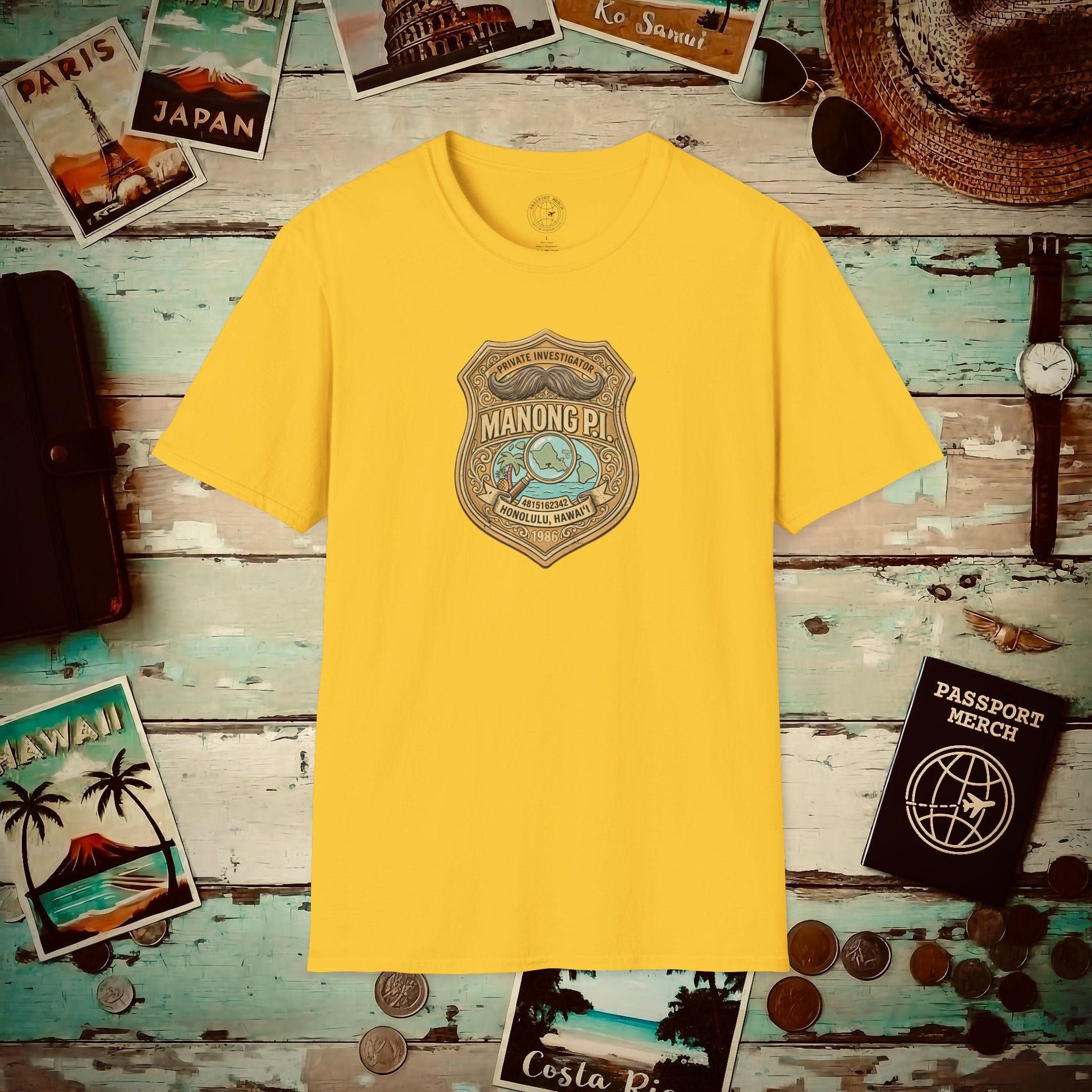 Manong P.I. Badge, Hawaii (and Philippines) T-Shirt Daisy / S