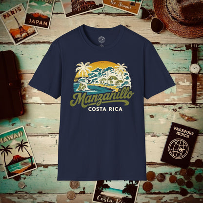 Manzanillo, Costa Rica - 80's Vintage T-Shirt Navy / S
