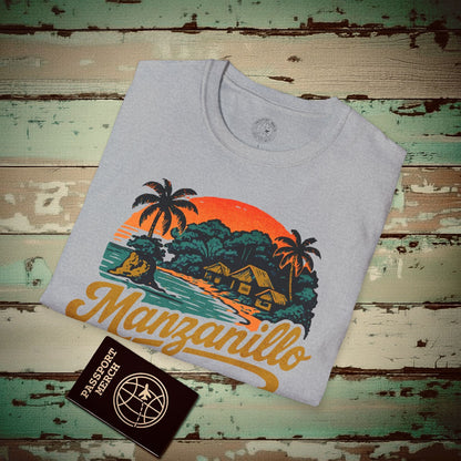 Manzanillo, Costa Rica - 80's Vintage T-Shirt Sport Grey / S