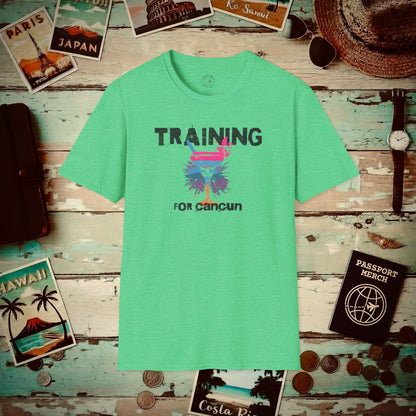 Margarita Training for Cancun T-Shirt Heather Irish Green / S