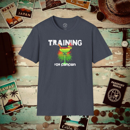 Margarita Training for Cancun T-Shirt Heather Navy / S