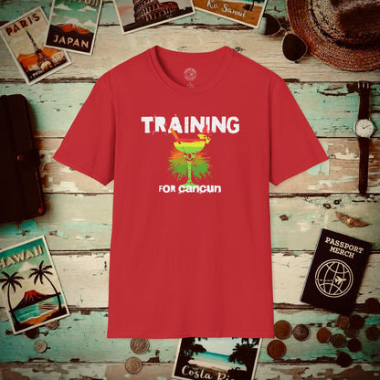 Margarita Training for Cancun T-Shirt Red / S