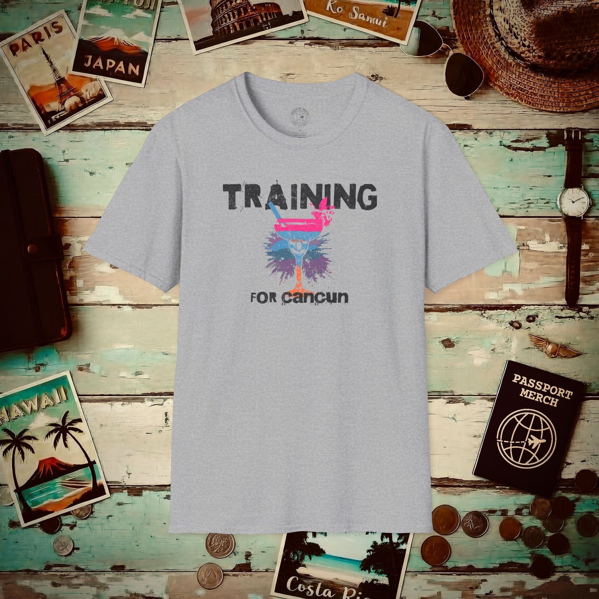 Margarita Training for Cancun T-Shirt Sport Grey / S