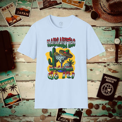 Margaritas Made Me Do It Mexico T-Shirt Light Blue / S