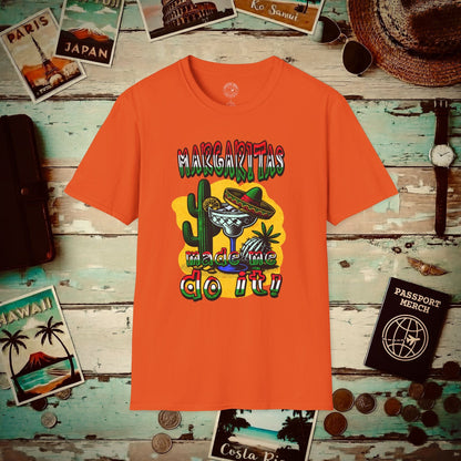 Margaritas Made Me Do It Mexico T-Shirt Orange / S