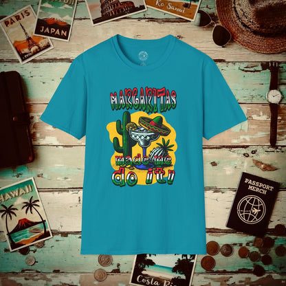 Margaritas Made Me Do It Mexico T-Shirt Tropical Blue / S