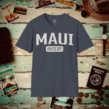 Maui Athletic Dept. Hawaii T-Shirt Heather Navy / S