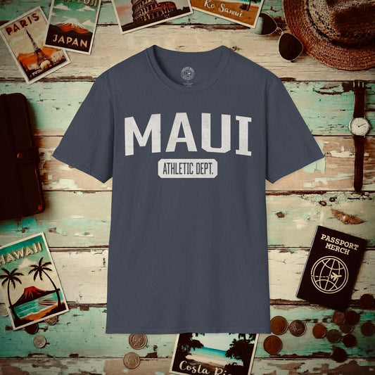 Maui Athletic Dept. Hawaii T-Shirt Heather Navy / S