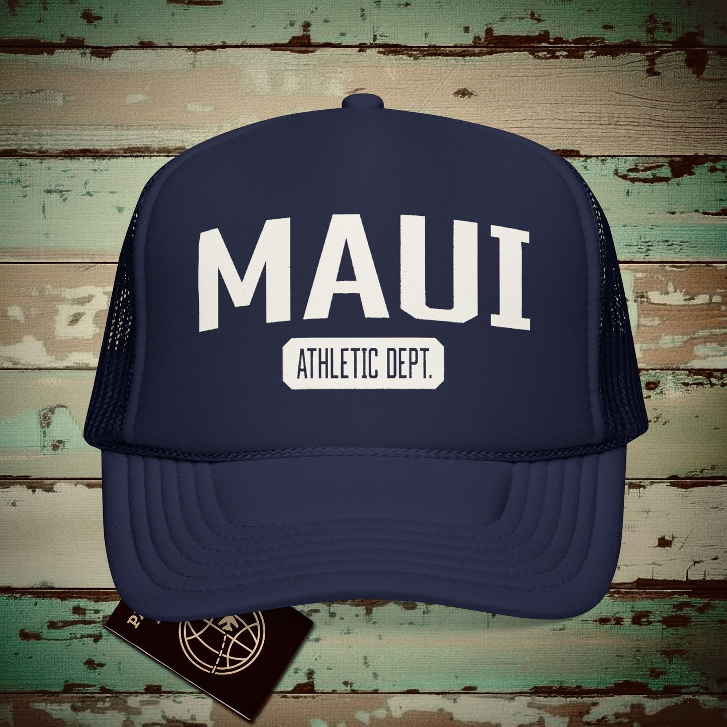 Maui Athletic Dept. Hawaii Trucker Hat Dark Navy / One size