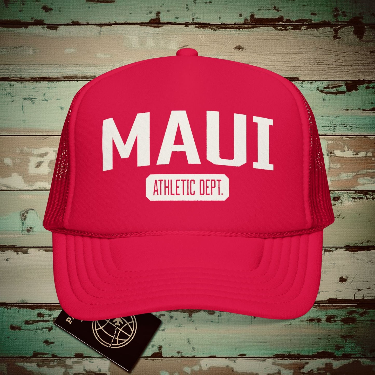 Maui Athletic Dept. Hawaii Trucker Hat Red / One size