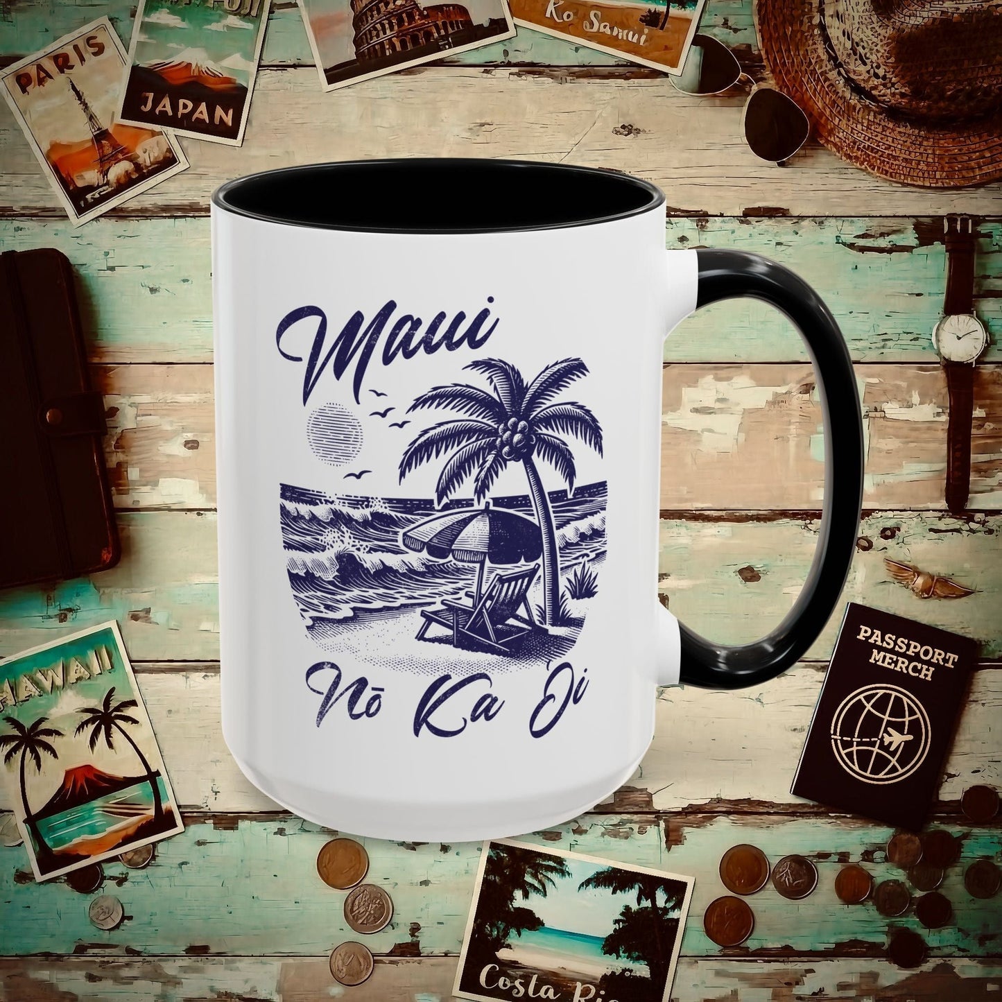 Maui No Ka Oi Hawaii 15oz Mug Black / 15oz