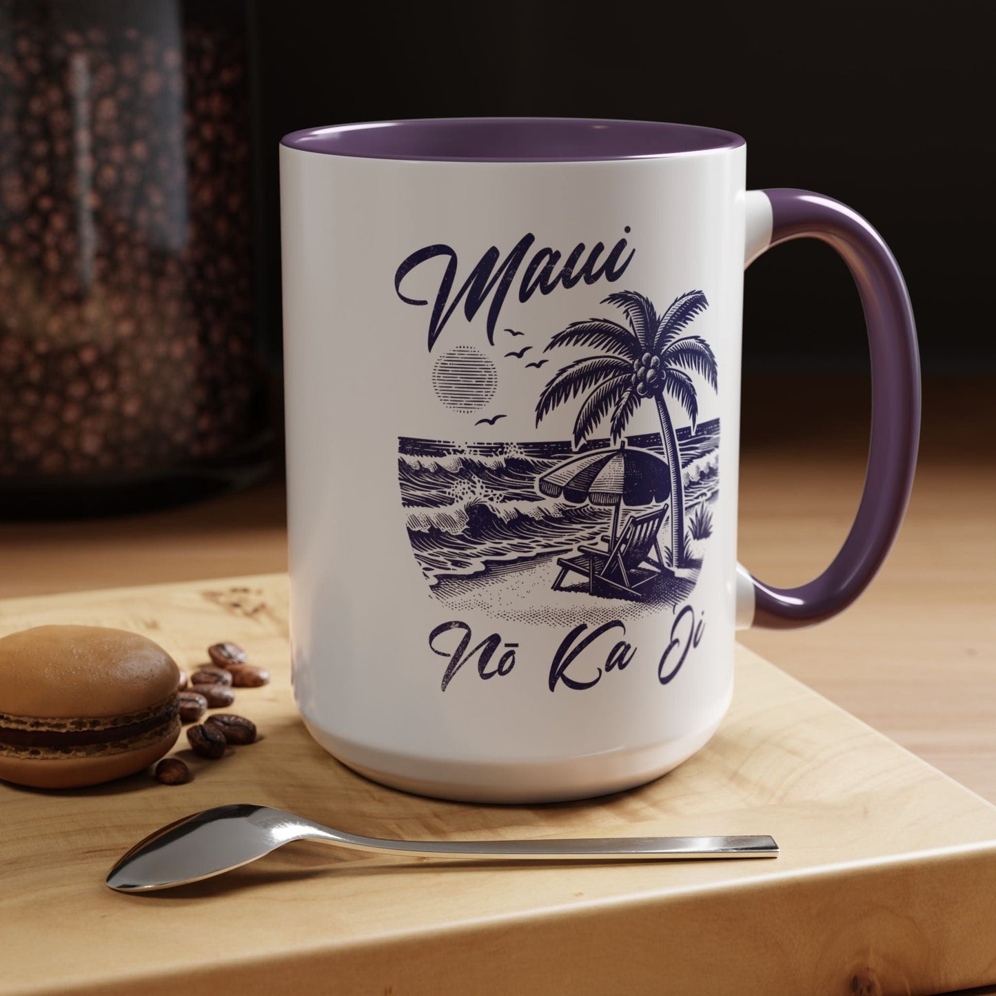 Maui No Ka Oi Hawaii 15oz Mug Purple / 15oz