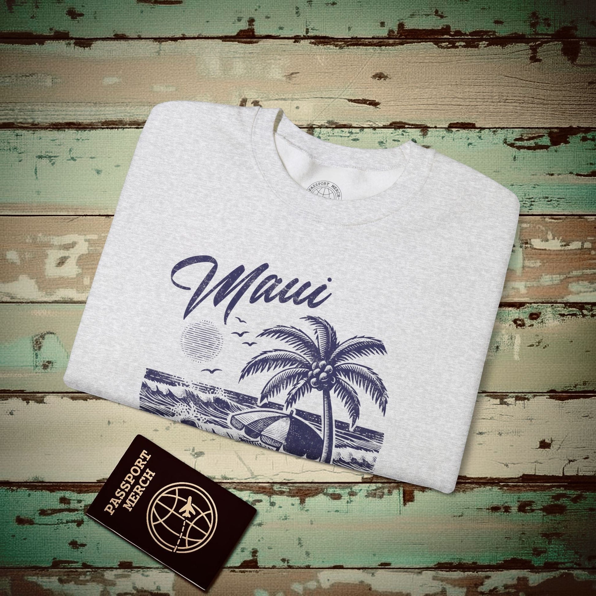 Maui No Ka Oi Hawaii Crewneck Ash / S