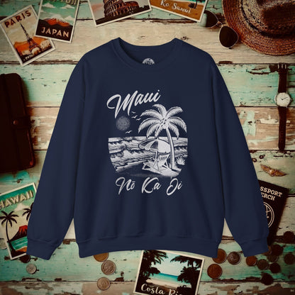 Maui No Ka Oi Hawaii Crewneck Navy / S