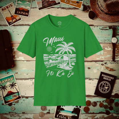 Maui No Ka Oi Hawaii T-Shirt Irish Green / S
