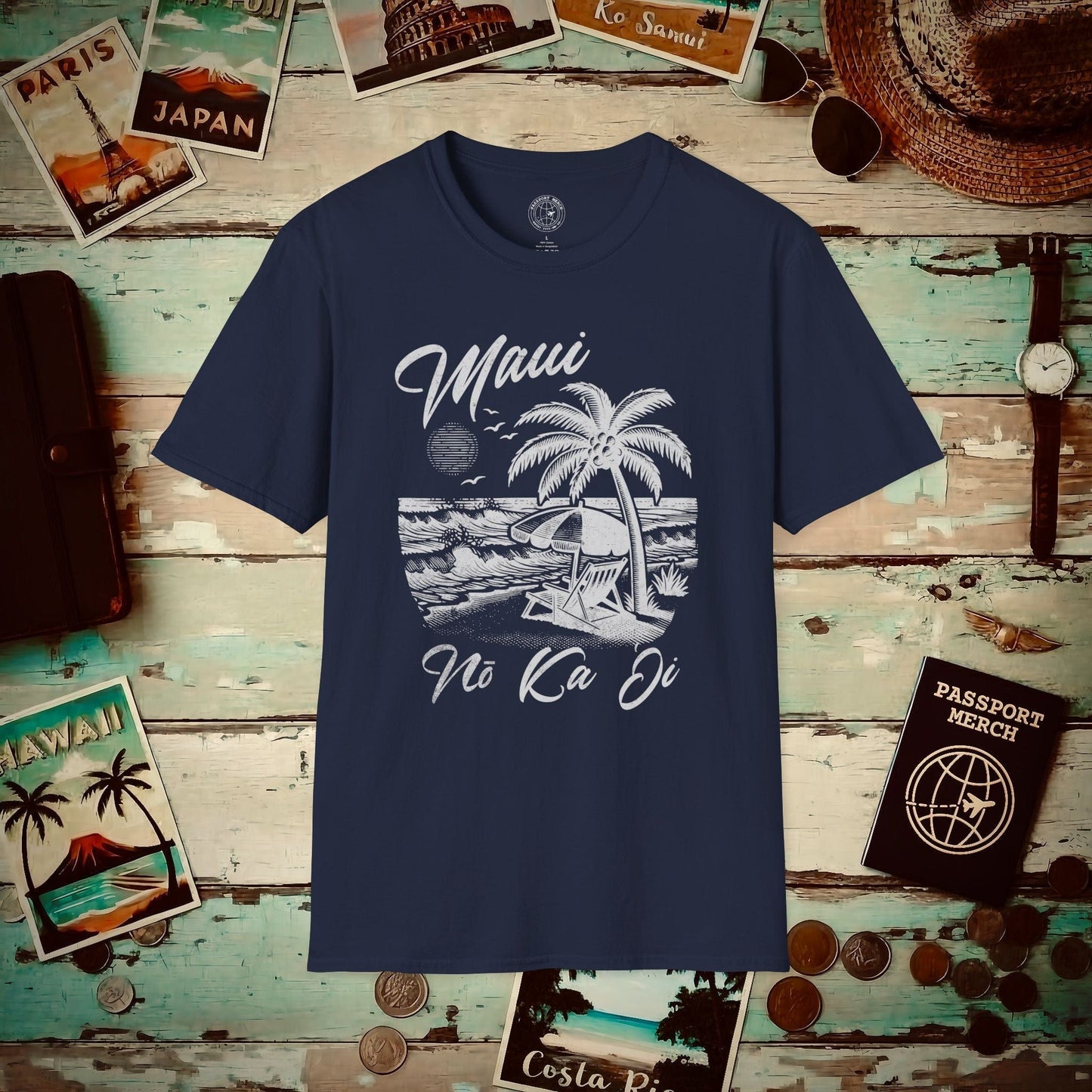 Maui No Ka Oi Hawaii T-Shirt Navy / S