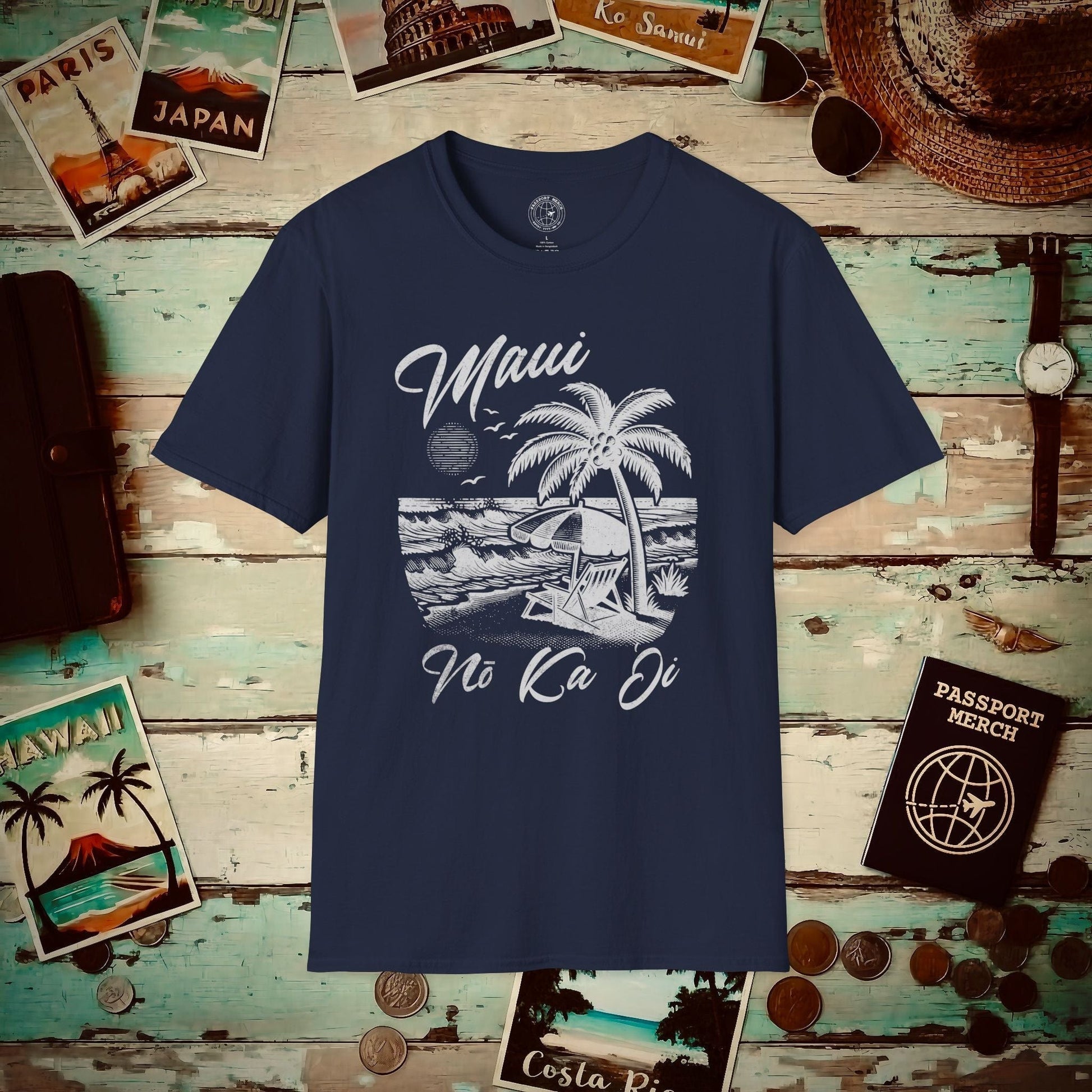 Maui No Ka Oi Hawaii T-Shirt Navy / S