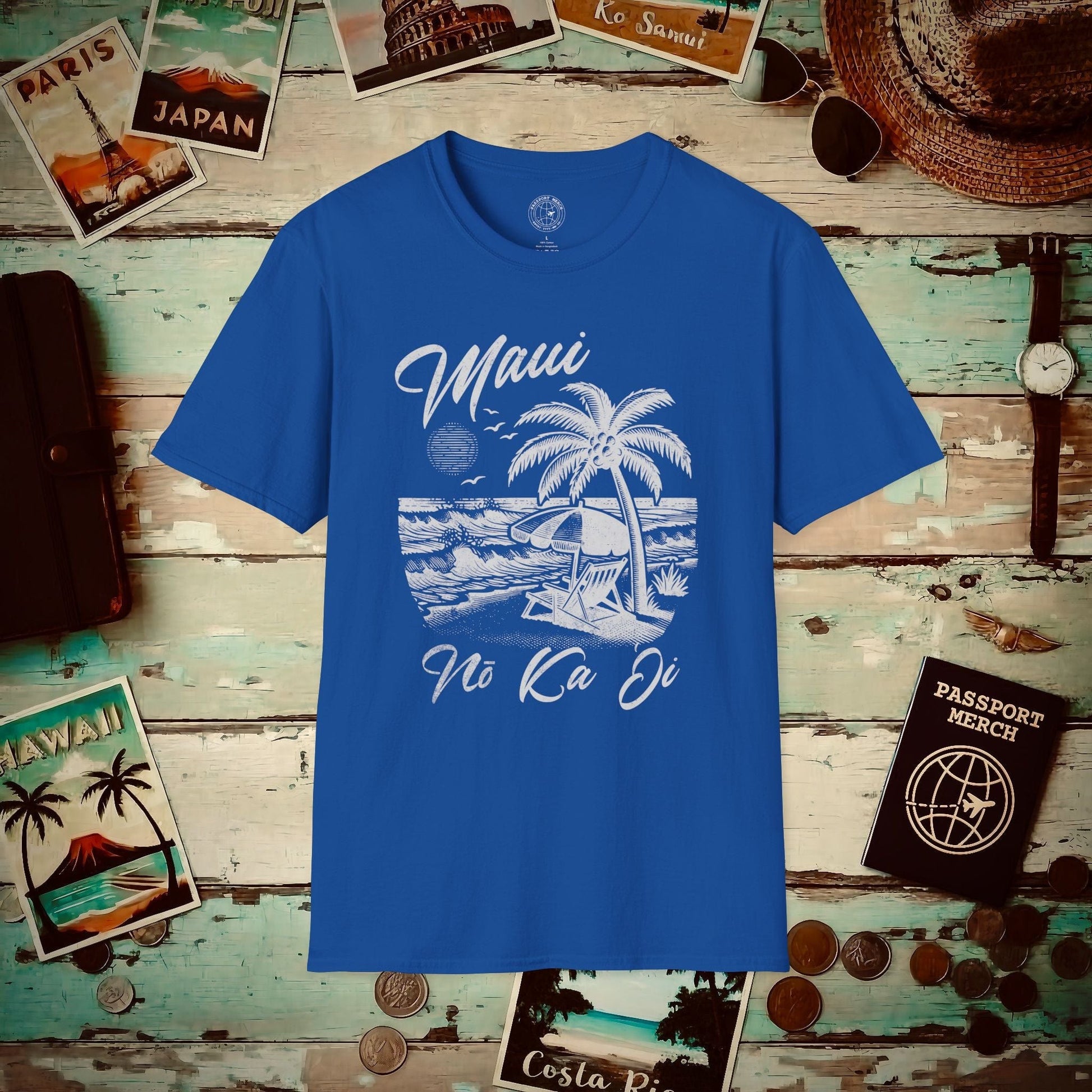 Maui No Ka Oi Hawaii T-Shirt Royal / S