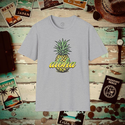 Maui Pineapple Aloha Hawaii T-Shirt Sport Grey / S