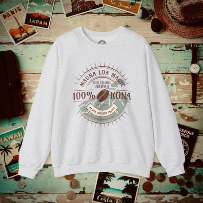 Mauna Loa Magic Kona Coffee Hawaii Crewneck Ash / S