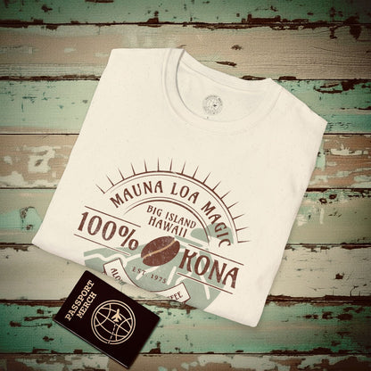 Mauna Loa Magic Kona Coffee Hawaii T-Shirt Natural / S