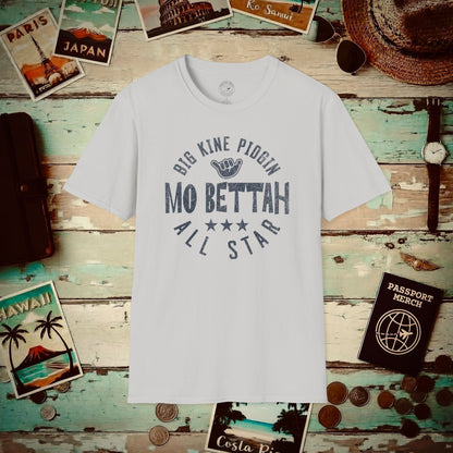 Mo Bettah (Pidgin All Star), Hawaii T-Shirt Ice Grey / S
