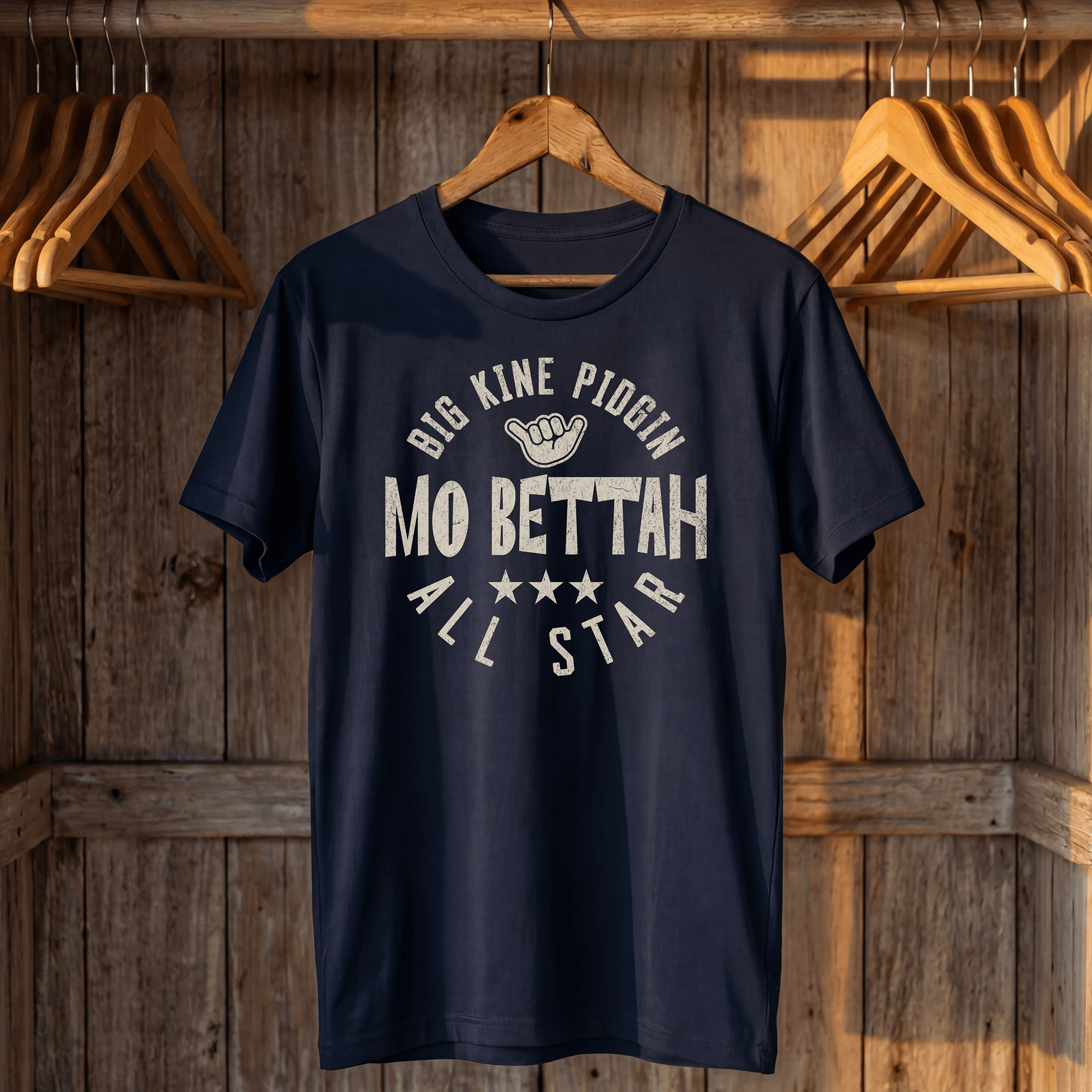 Mo Bettah (Pidgin All Star), Hawaii T-Shirt Navy / S