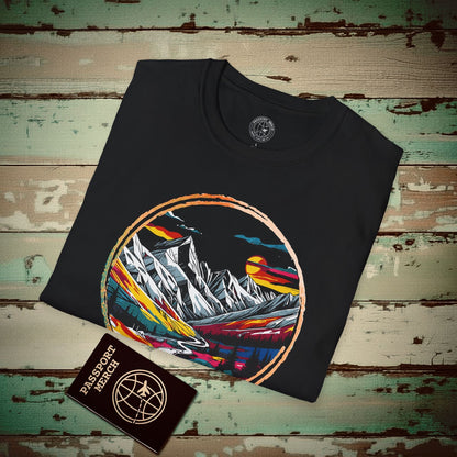 Modern Alpine Wanderlust, Colorado T-Shirt Black / S