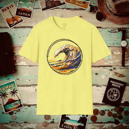 Modern Wave T-Shirt Cornsilk / S